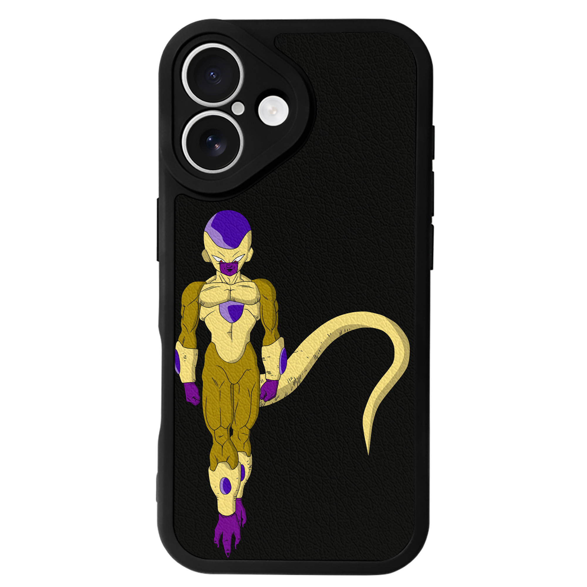（画像用） ドラゴンボール フリーザ DRAGON BALL Frieza 【iPhone 16シリーズ対応】シリコンスマホケース（レザー調） 材質：シリコン